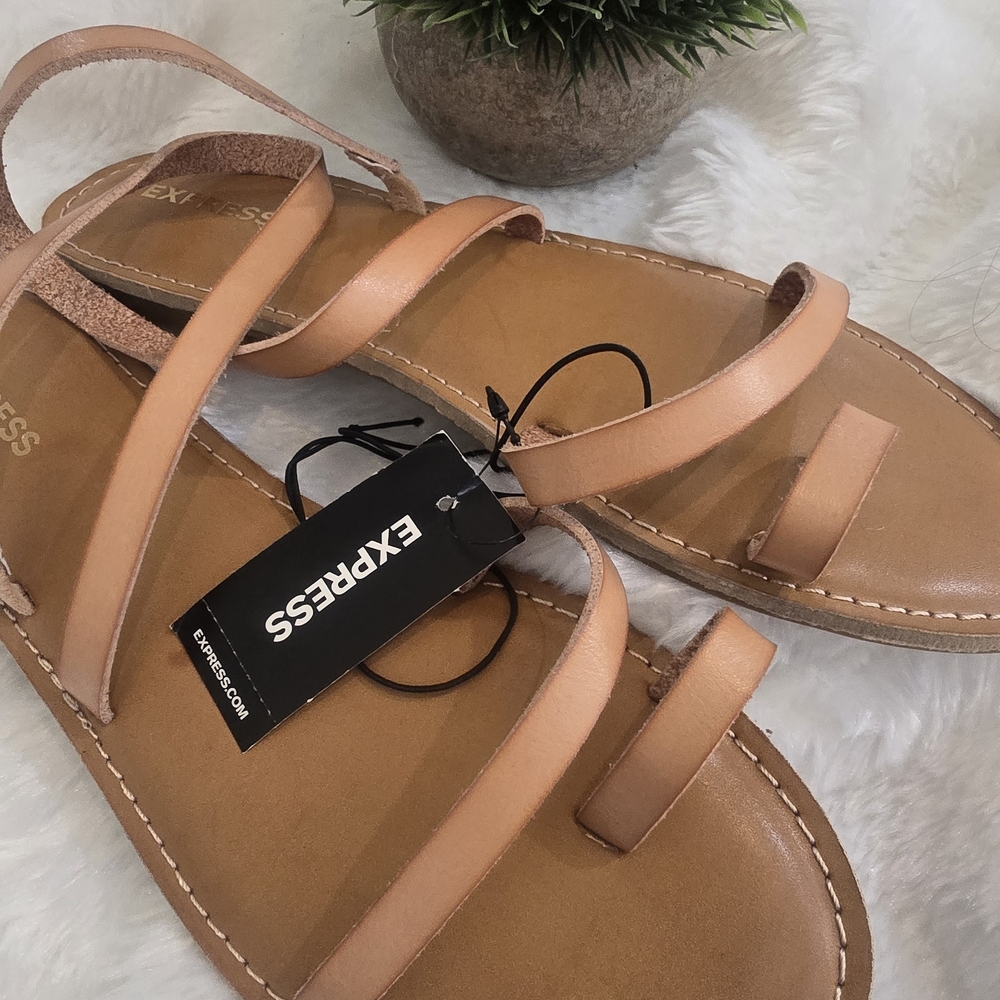 Express Women's Tan Strappy Sandals